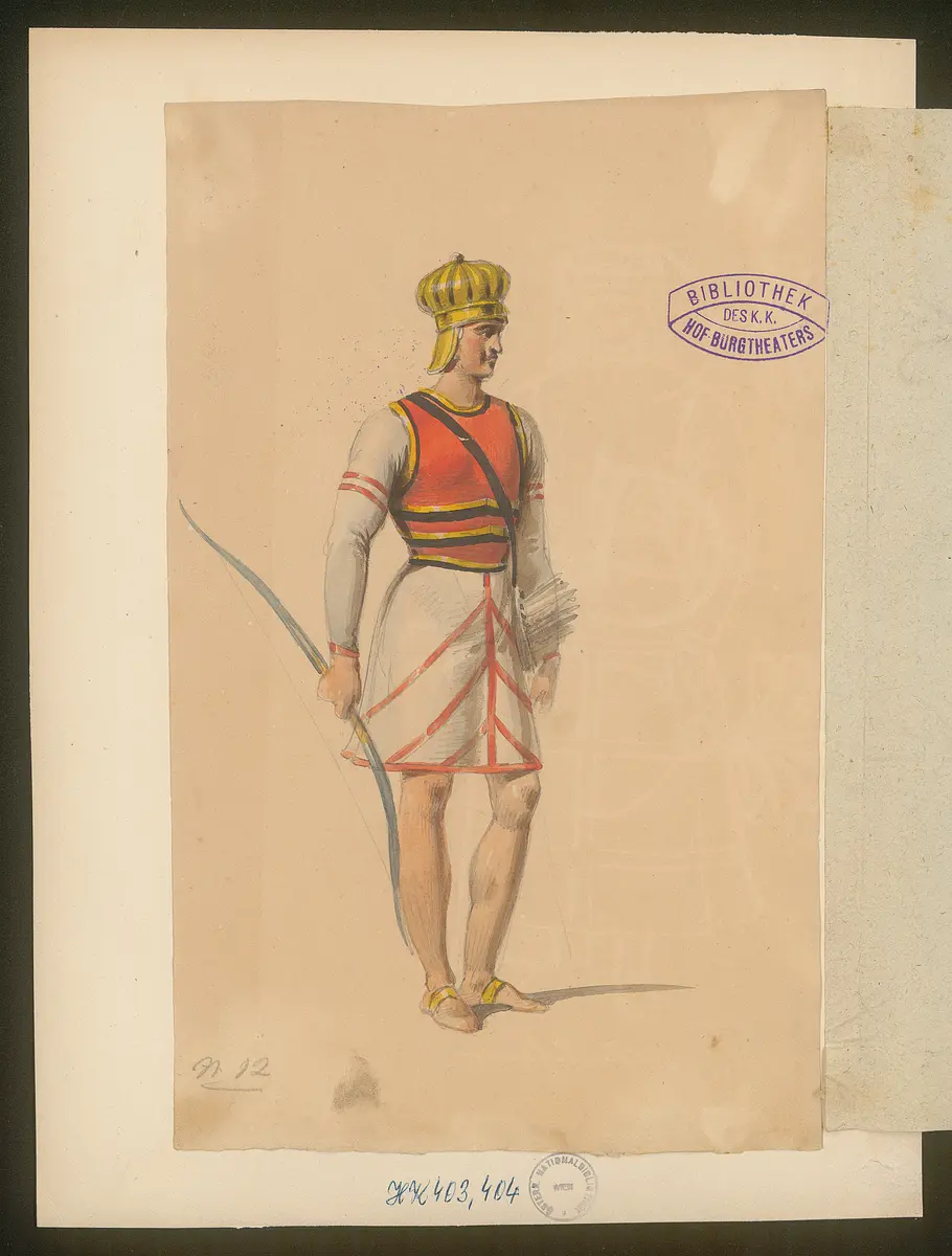 Die Tochter der Luft, Originaltitel: La hija del aire, Titel der Serie: Figurinen des k.k. Hof-Burgtheaters