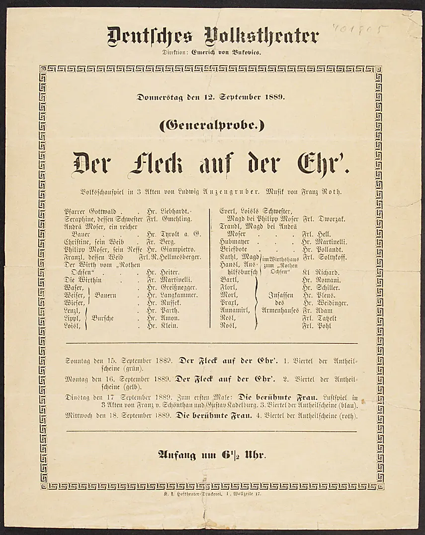Der Fleck auf der Ehr'