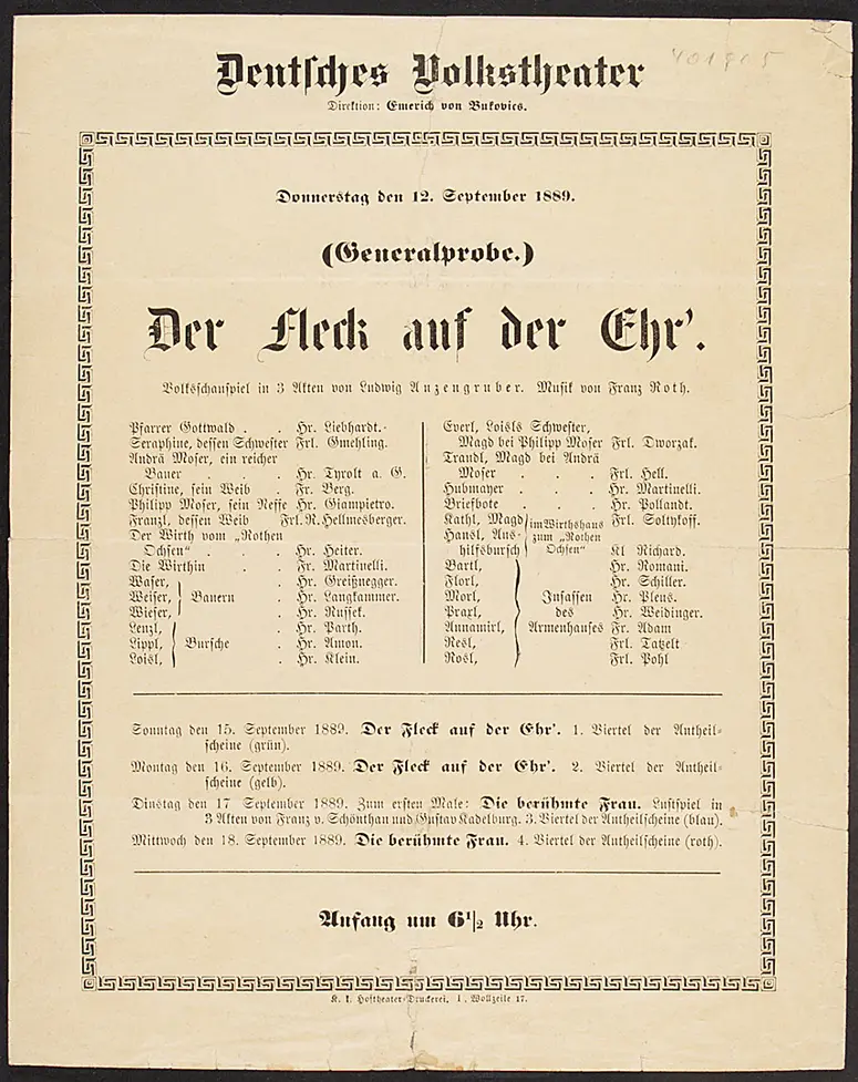 Der Fleck auf der Ehr'