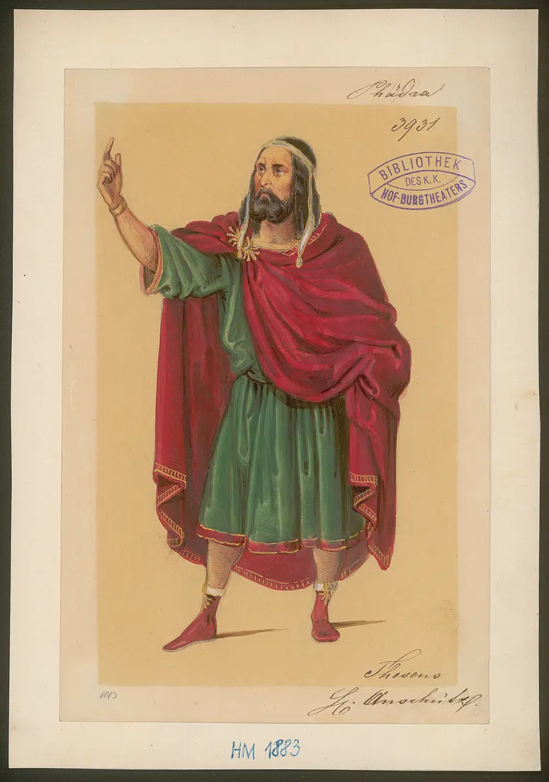 Phädra, Originaltitel: Phèdre, Titel der Serie: Figurinen des k.k. Hof-Burgtheaters