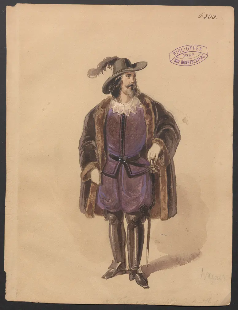 Düweke, Titel der Serie: Figurinen des k.k. Hof-Burgtheaters