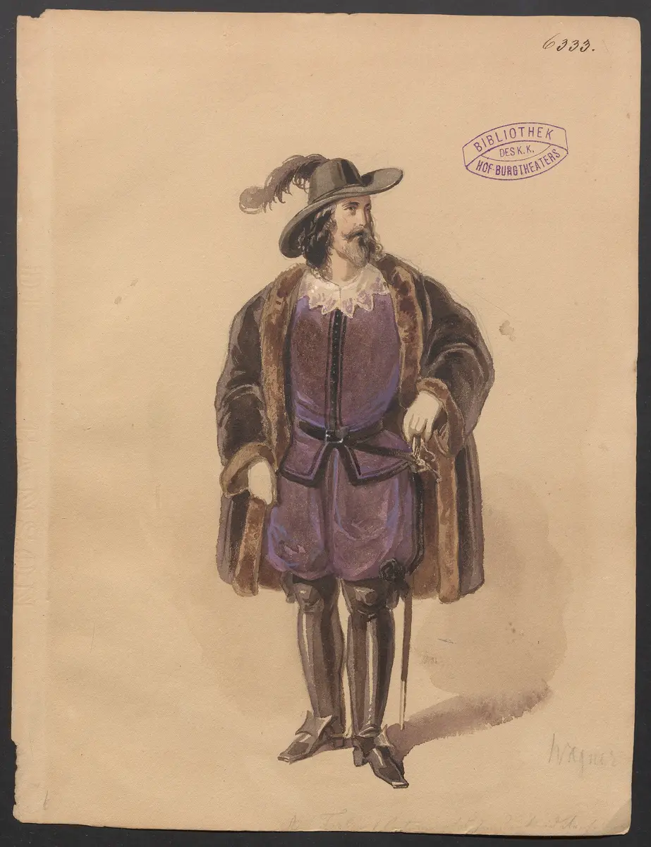 Düweke, Titel der Serie: Figurinen des k.k. Hof-Burgtheaters