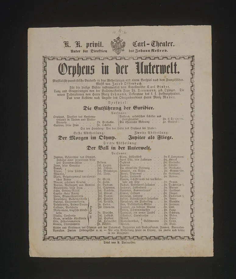 Orpheus in der Unterwelt