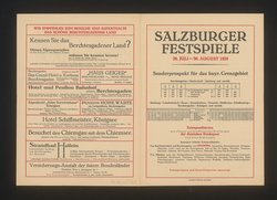 Salzburger Festspiele 1928, Verweis auf Stücktitel: Fidelio, Verweis auf Stücktitel: Die Zauberflöte, Verweis auf Stücktitel: Cosi fan tutte, Verweis auf Stücktitel: Die Räuber, Verweis auf Stücktitel: Iphigenie auf Tauris, Verweis auf Stücktitel: Jedermann, Verweis auf Stücktitel: Das Perchtenspiel