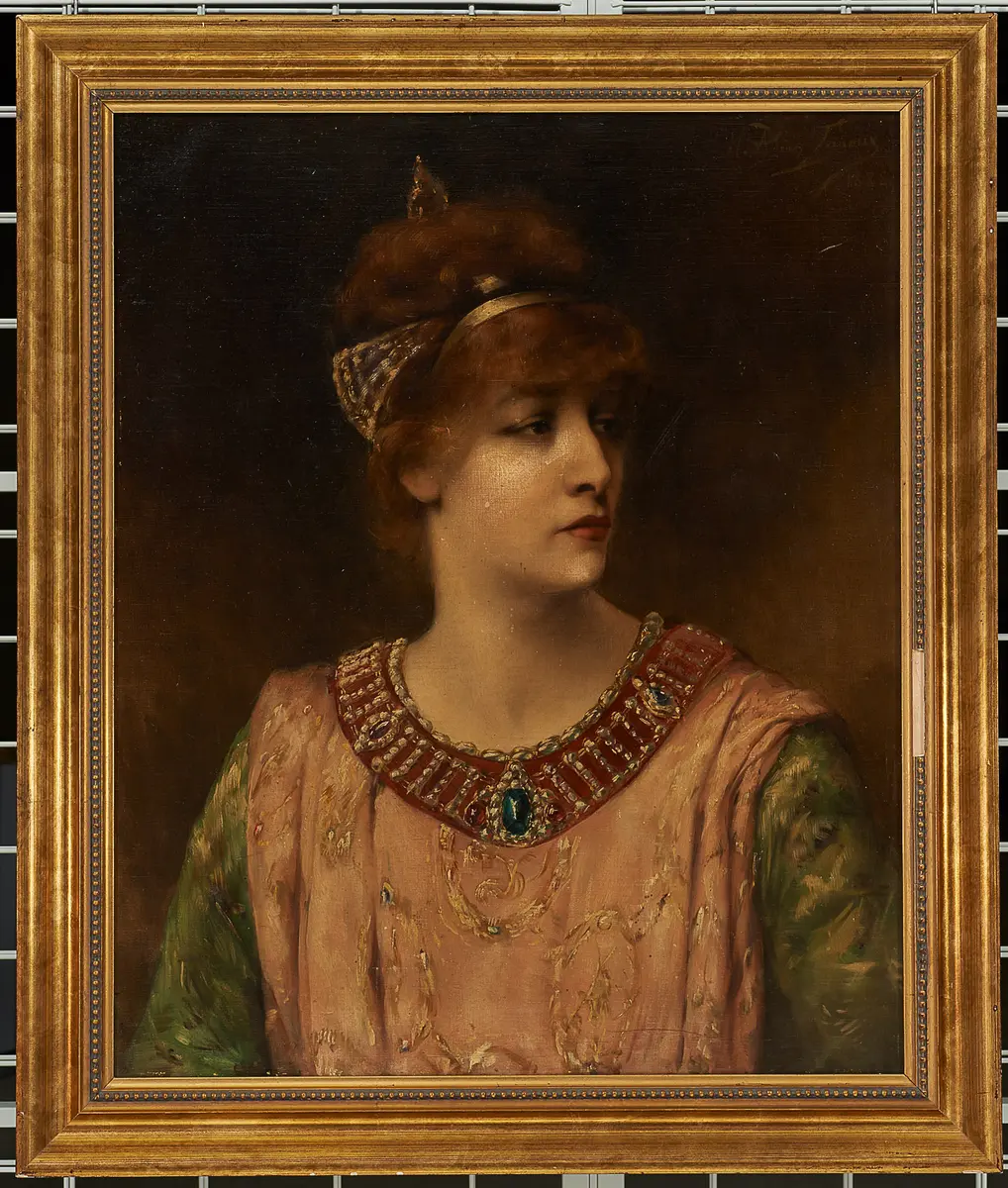 Sarah Bernhardt als Theodora, Verweis auf Stücktitel: Theodora