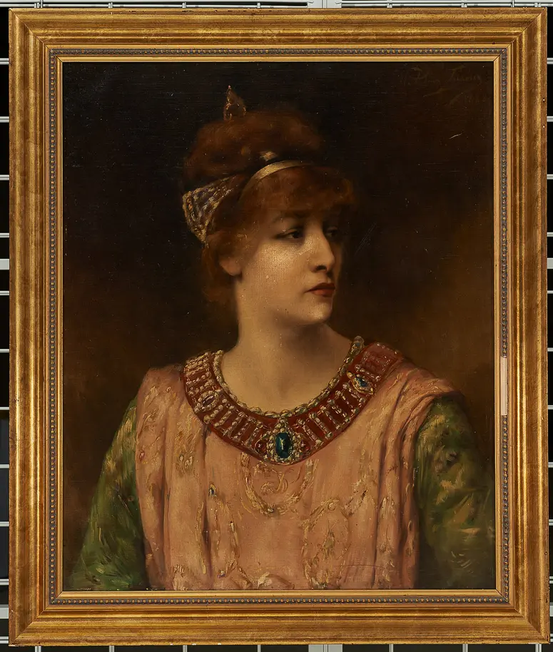 Sarah Bernhardt als Theodora, Verweis auf Stücktitel: Theodora