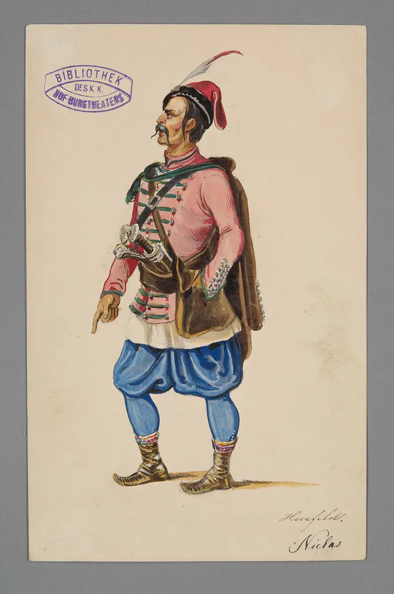 Czerny Georg, Titel der Serie: Figurinen des k.k. Hof-Burgtheaters