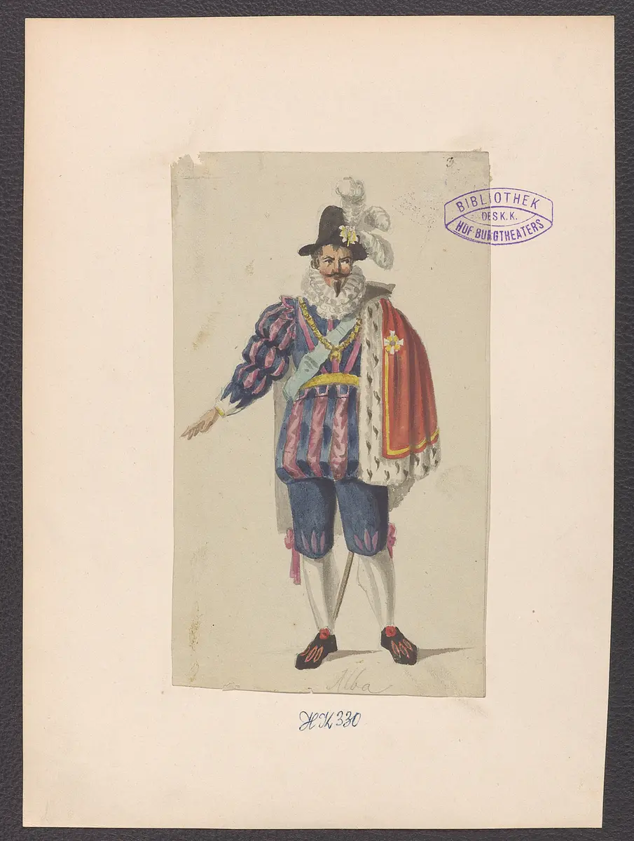 Don Carlos, Infant von Spanien, Originaltitel: Don Karlos, Infant von Spanien, Titel der Serie: Figurinen des k.k. Hof-Burgtheaters