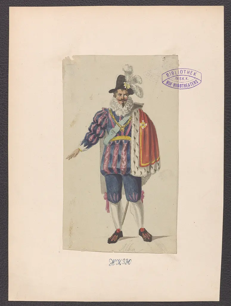 Don Carlos, Infant von Spanien, Originaltitel: Don Karlos, Infant von Spanien, Titel der Serie: Figurinen des k.k. Hof-Burgtheaters
