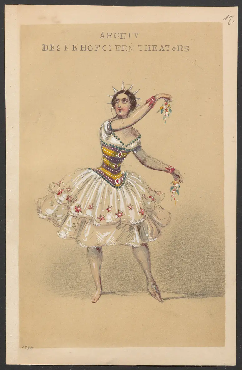 Méline, oder Die Nymphe des Tales, Suchtitel: Meline, oder Die Nymphe des Tales, Titel der Serie: Figurinen des k.k. Hofoperntheaters