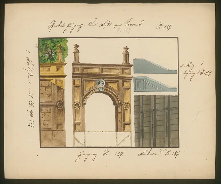 Die Rose von Sorrent, Titel der Serie: Dekorationsfundus der Hoftheater (Altbestand aus der ersten Hälfte des 19. Jh.)