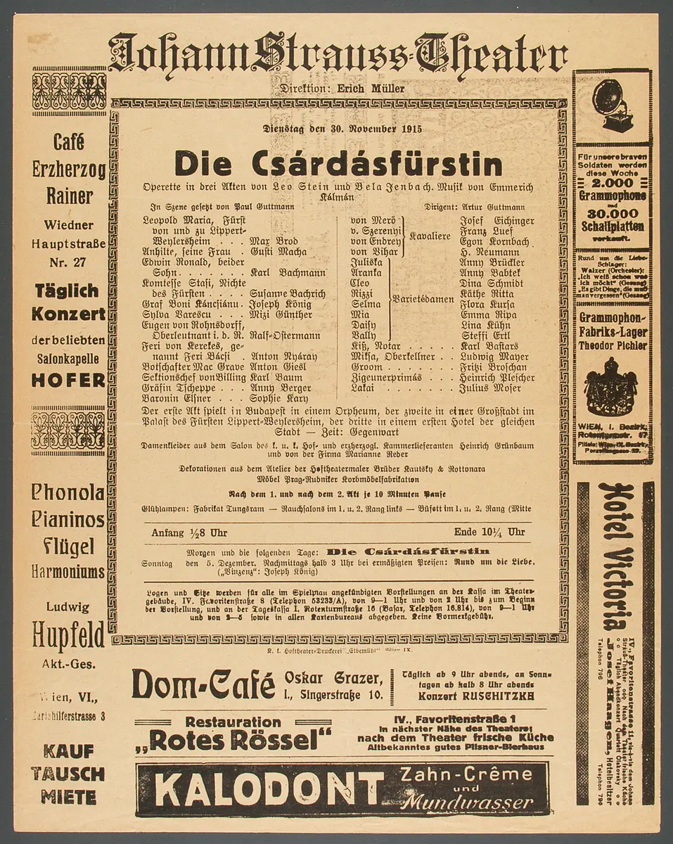 Die Csárdásfürstin