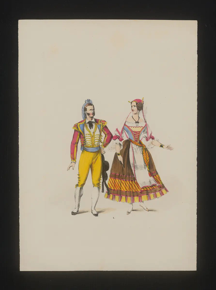 Spanier aus Sevilla, Weiterer Titel: National Costume, Titel der Serie: Neue Costume-Sammlung verschiedener Zeiten und Nationen