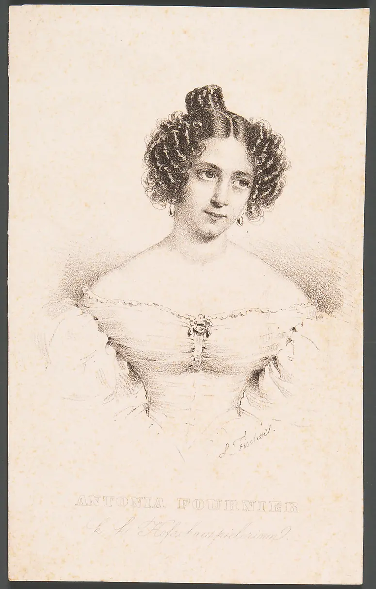 Antonie Fournier, Titel in Vorlageform: Antonia Fournier