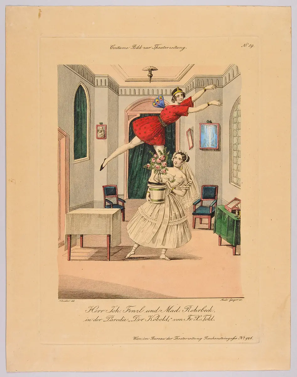 Der Kobold, Titel der Serie: Costume-Bild, Name der Zeitschrift: Wiener Theaterzeitung