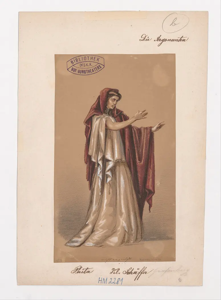 Das goldene Vlies, Titel der Serie: Figurinen des k.k. Hof-Burgtheaters