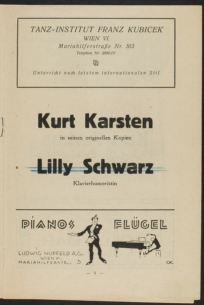 Theater und Kabarett Hölle, Der Mann im Regen