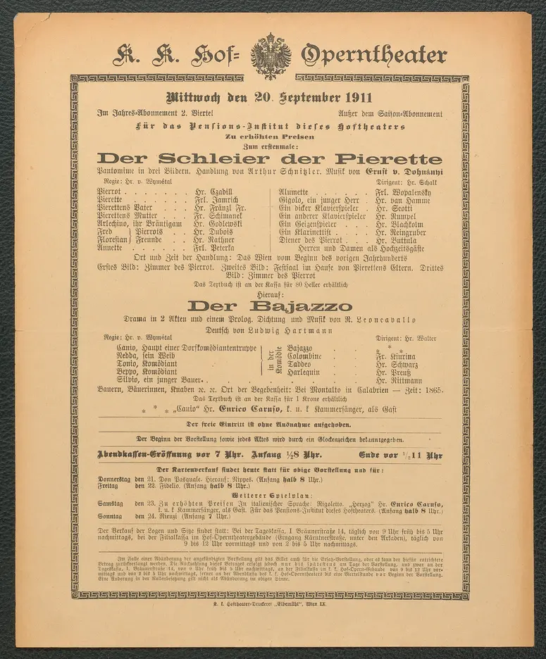 Der Schleier der Pierette, Der Bajazzo