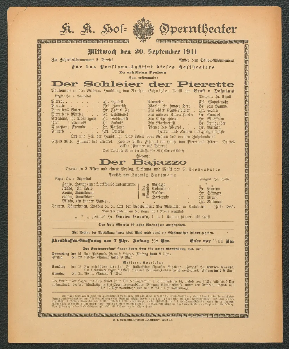 Der Schleier der Pierette, Der Bajazzo