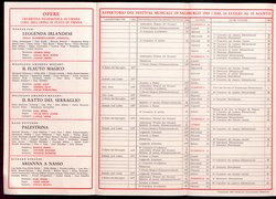 Salzburger Festspiele 1955, Titel in Vorlageform: Salzburgo Festival musicale 1955, Verweis auf Stücktitel: Irische Legende, Verweis auf Stücktitel: Zauberflöte, Verweis auf Stücktitel: Entführung aus dem Serail, Verweis auf Stücktitel: Palestrina, Verweis auf Stücktitel: Ariadne auf Naxos, Verweis auf Stücktitel: Jedermann, Verweis auf Stücktitel: Kabale und Liebe