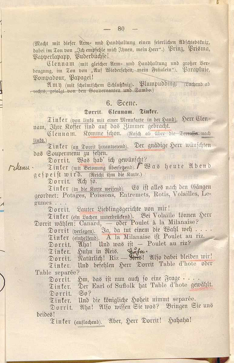 Klein Dorrit. Lustspiel in drei Akten