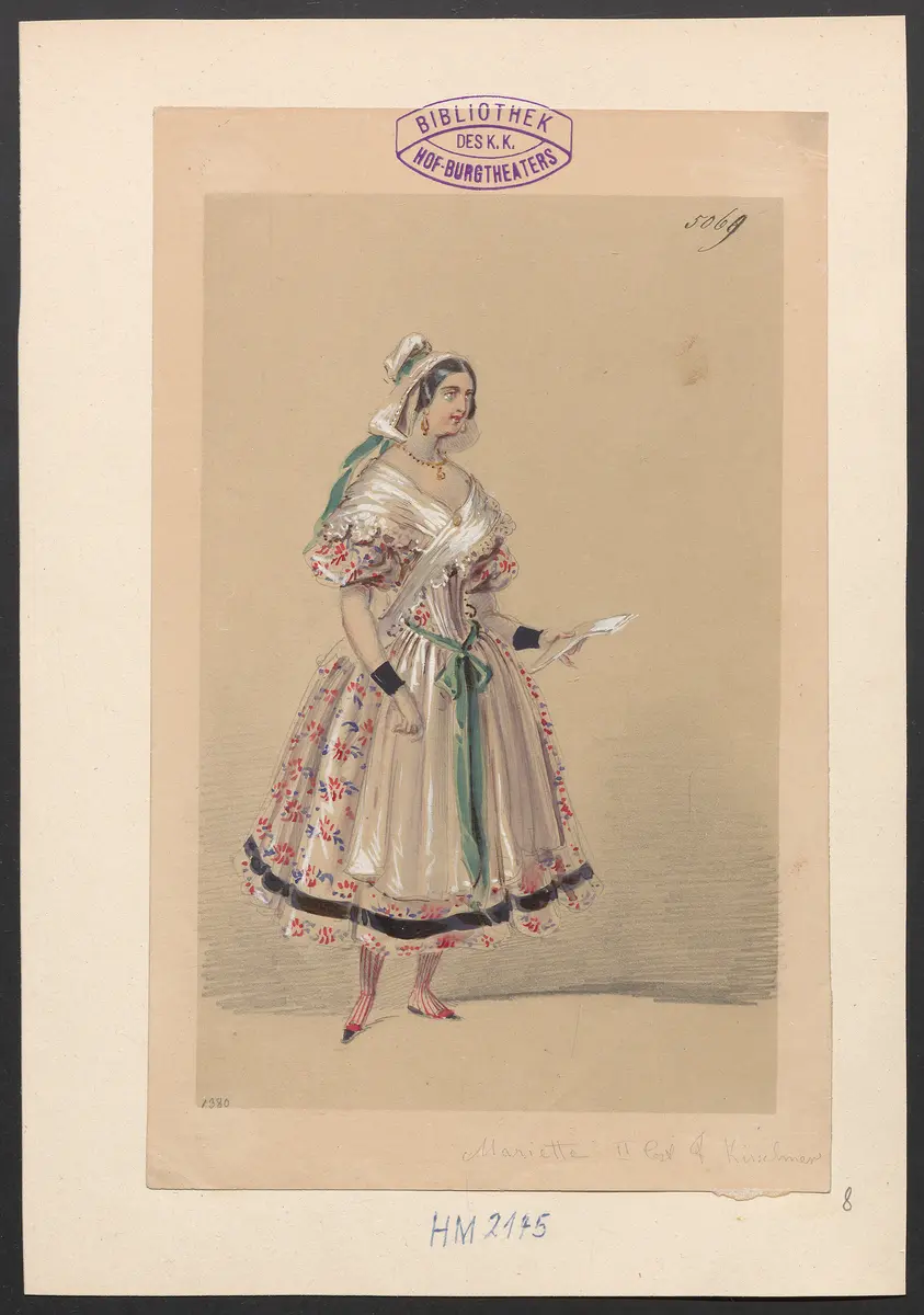 Der Freiwillige, Titel der Serie: Figurinen des k.k. Hof-Burgtheaters