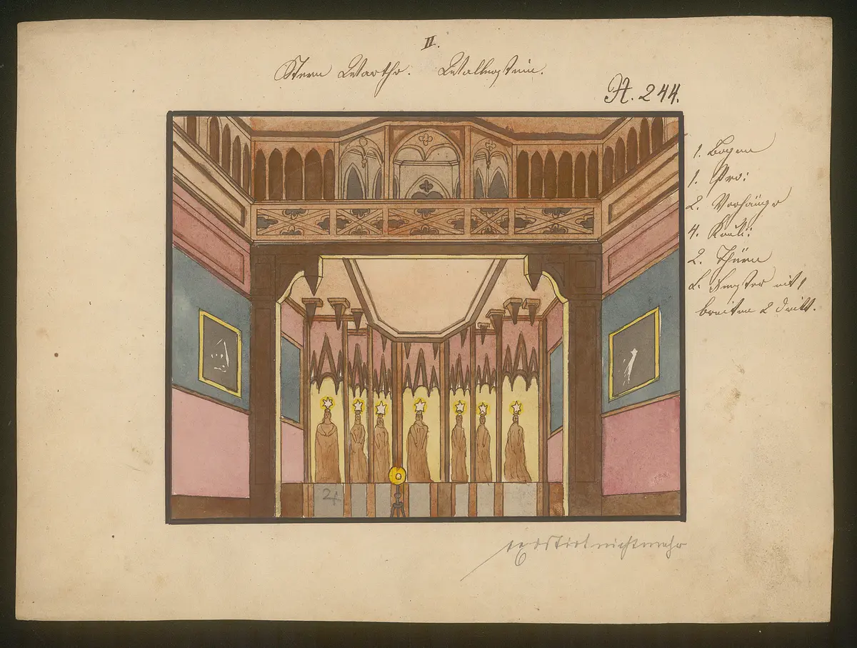 Wallenstein, Titel der Serie: Dekorationsfundus der Hoftheater (Altbestand aus der ersten Hälfte des 19. Jh.)