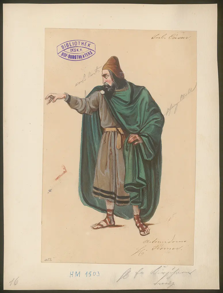 Julius Cäsar, Originaltitel: The Tragedy of Julius Caesar, Titel der Serie: Figurinen des k.k. Hof-Burgtheaters