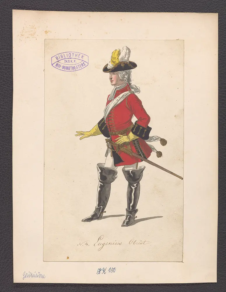 Die Zeitalter, Alternativtitel: Die Zeiträume, Titel der Serie: Figurinen des k.k. Hof-Burgtheaters