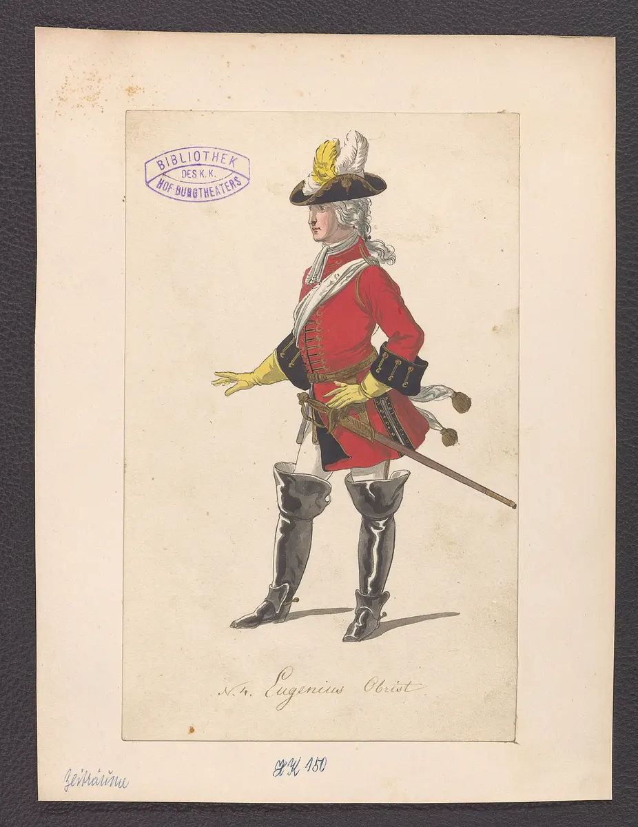 Die Zeitalter, Alternativtitel: Die Zeiträume, Titel der Serie: Figurinen des k.k. Hof-Burgtheaters