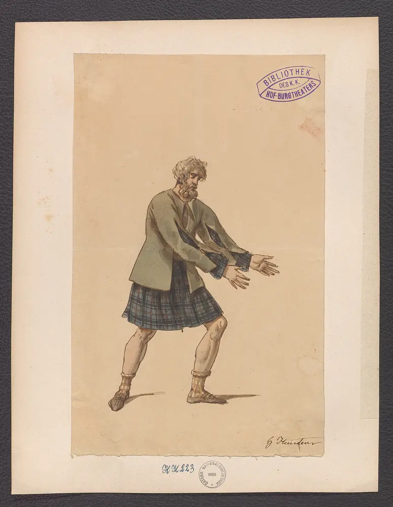 Der Gast, Titel der Serie: Figurinen des k.k. Hof-Burgtheaters