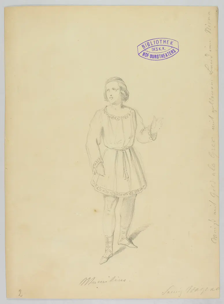 Ein Wintermärchen, Originaltitel: The Winter's Tale, Titel der Serie: Figurinen des k.k. Hof-Burgtheaters