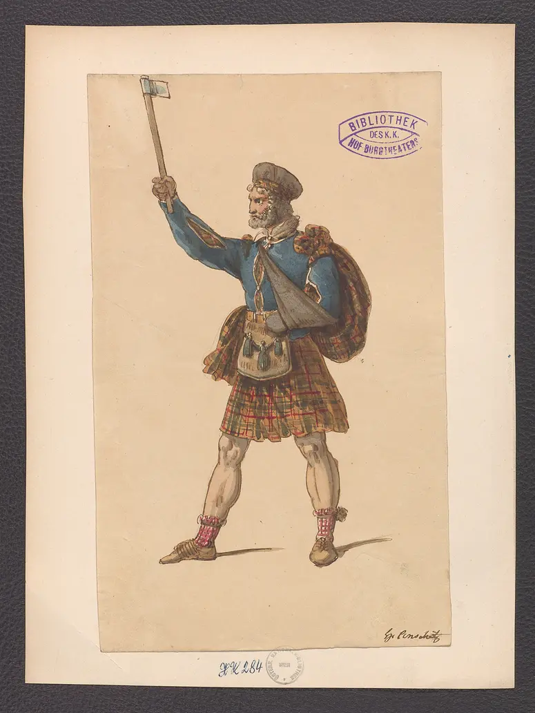 Der Gast, Titel der Serie: Figurinen des k.k. Hof-Burgtheaters