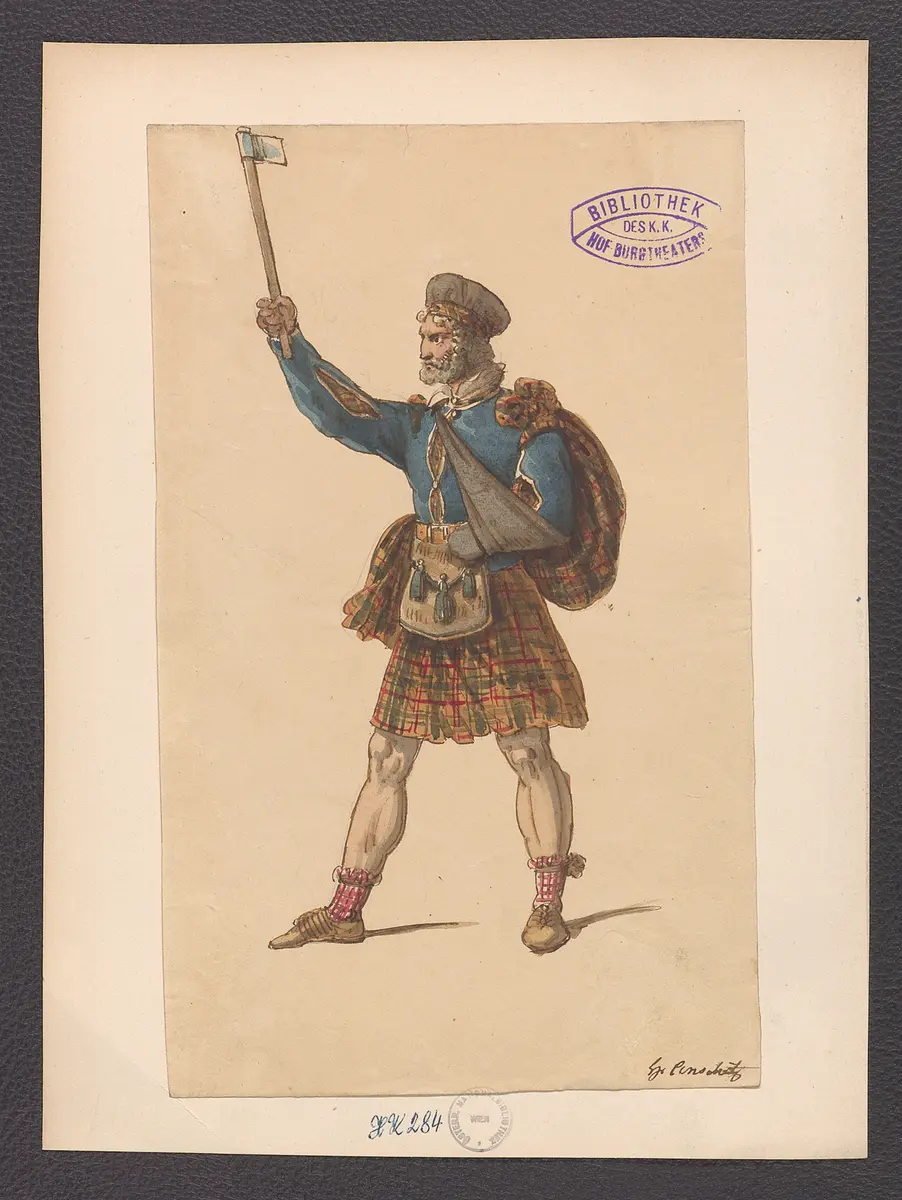 Der Gast, Titel der Serie: Figurinen des k.k. Hof-Burgtheaters