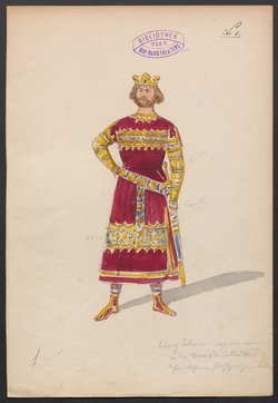 Lady Gloster, Titel der Serie: Figurinen des k.k. Hof-Burgtheaters