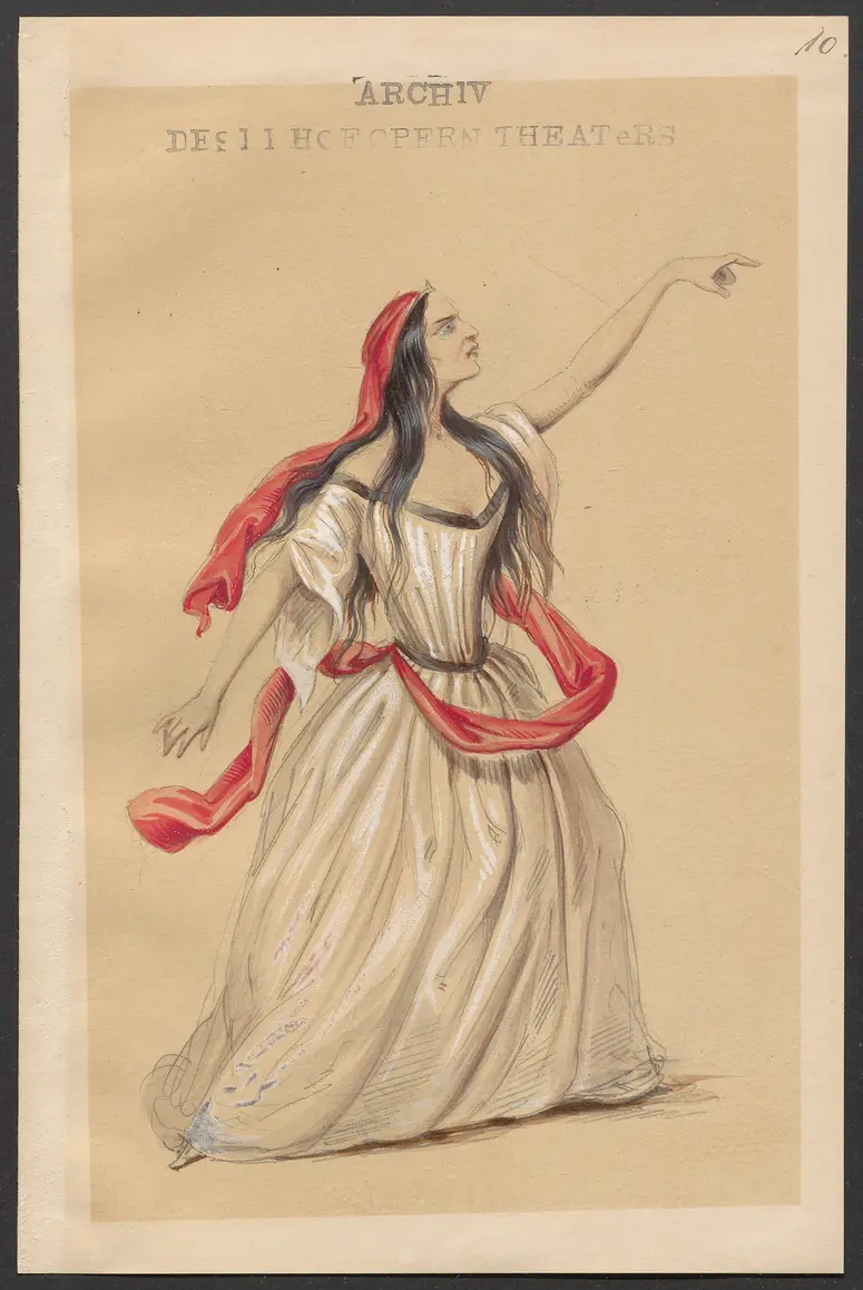 Keolanthe, oder Das Traumbild, Originaltitel: Keolanthe, or The Unearthly Bride, Alternativtitel: Keolanthe, Titel der Serie: Figurinen des k.k. Hofoperntheaters