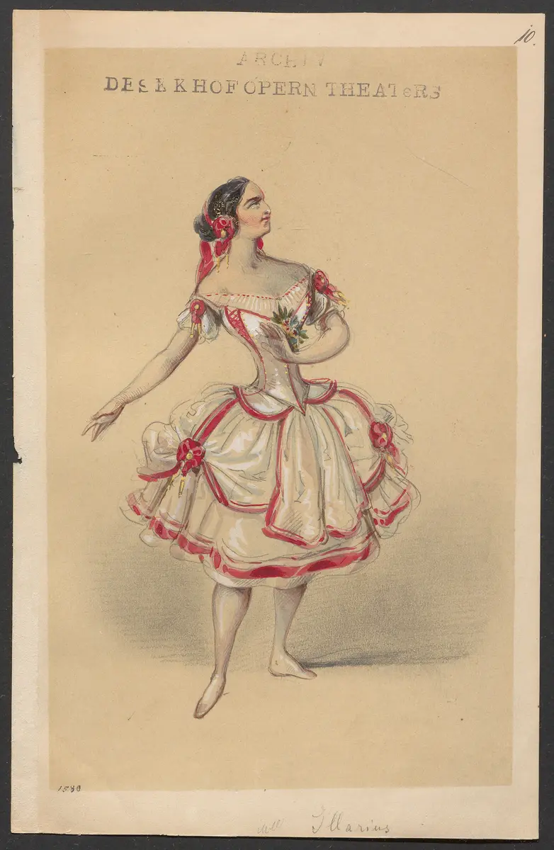 Méline, oder Die Nymphe des Tales, Suchtitel: Meline, oder Die Nymphe des Tales, Titel der Serie: Figurinen des k.k. Hofoperntheaters