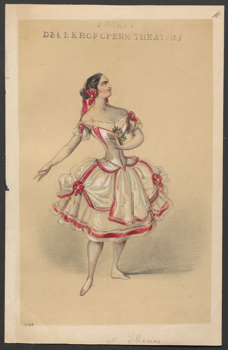 Méline, oder Die Nymphe des Tales, Suchtitel: Meline, oder Die Nymphe des Tales, Titel der Serie: Figurinen des k.k. Hofoperntheaters