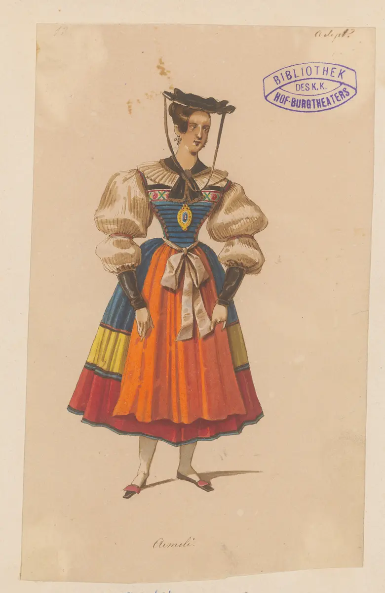 Der Adept, Titel der Serie: Figurinen des k.k. Hof-Burgtheaters