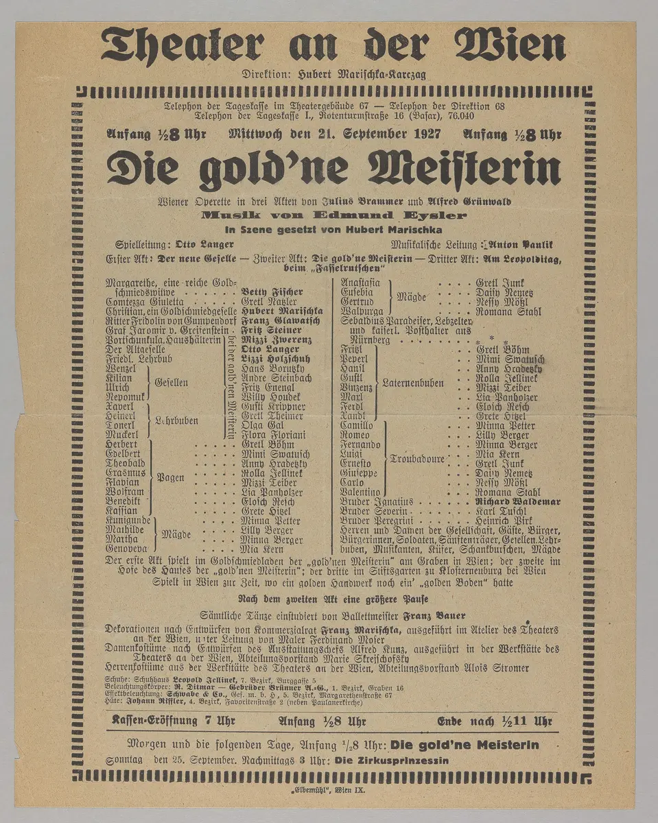 Die gold'ne Meisterin