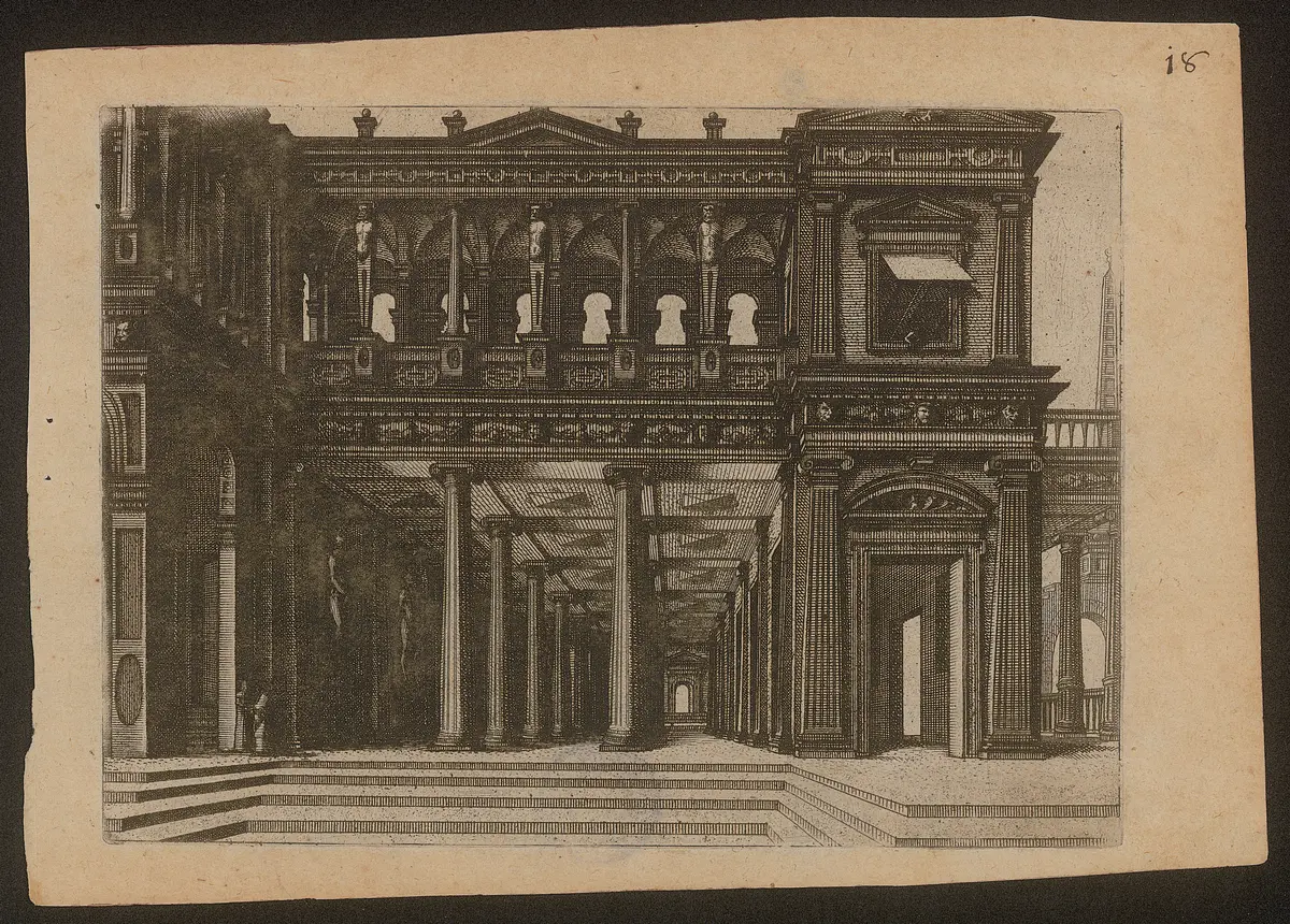 ohne Titel, Titel der Serie: Kleine perspektivische Architekturansichten
