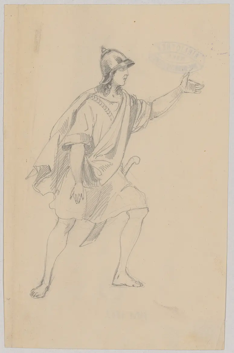 Die Makkabäer, Titel der Serie: Figurinen des k.k. Hof-Burgtheaters