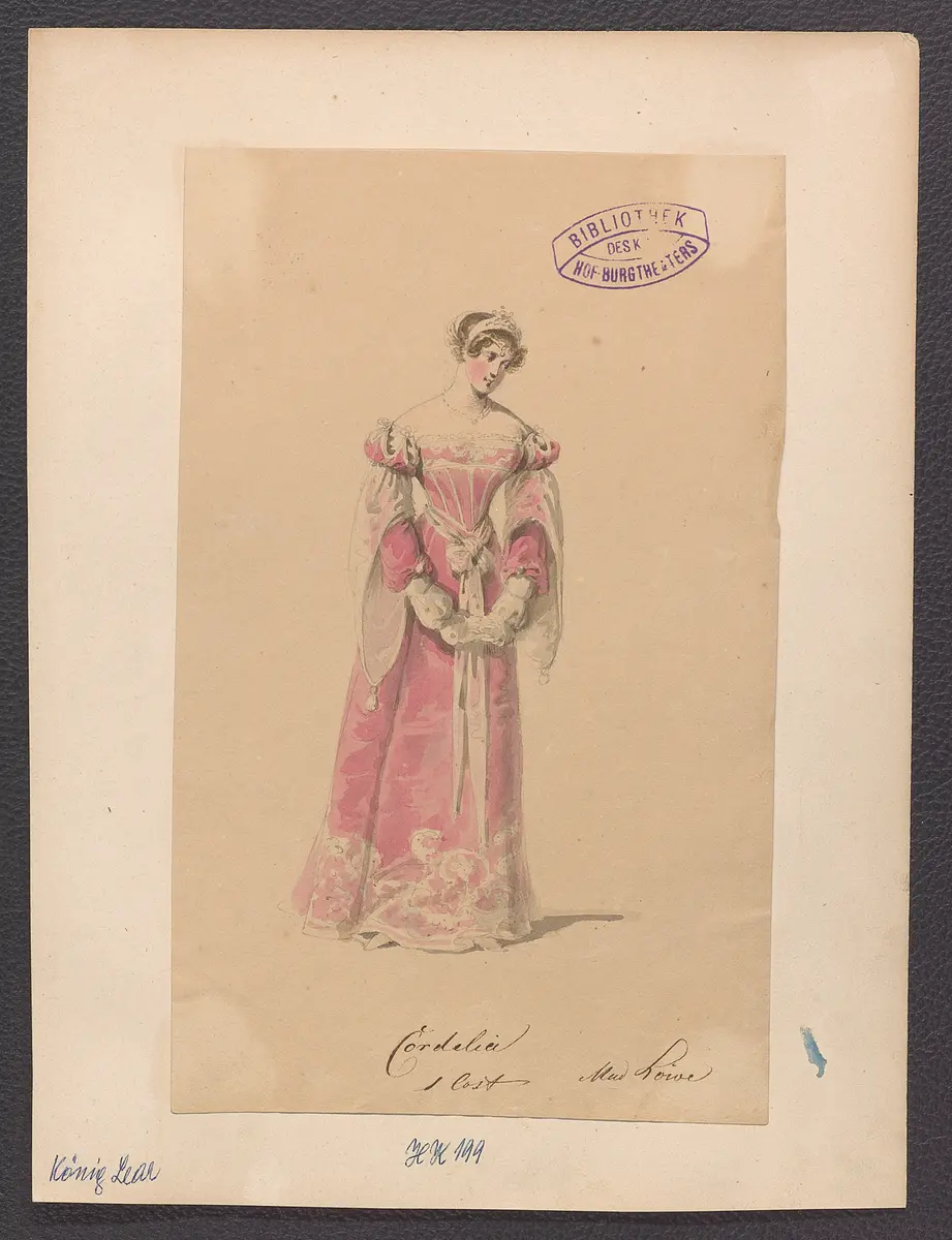 König Lear, Originaltitel: King Lear, Titel der Serie: Figurinen des k.k. Hof-Burgtheaters