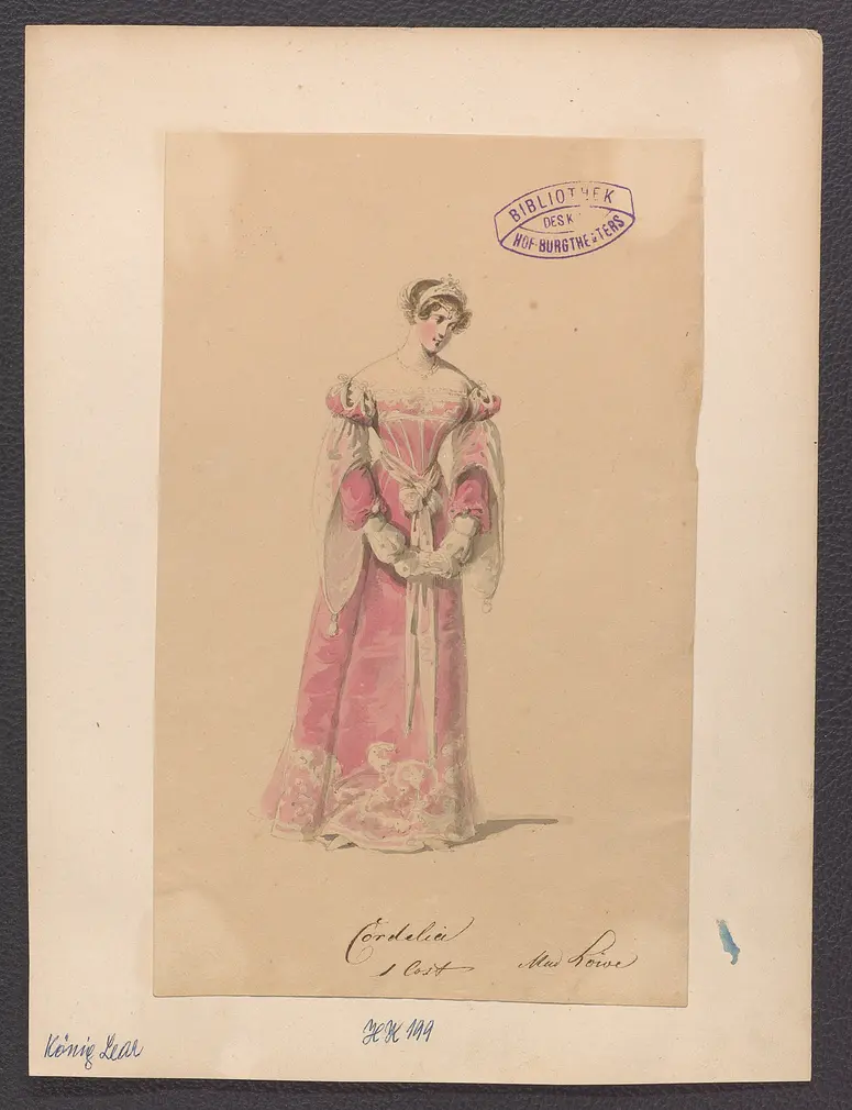 König Lear, Originaltitel: King Lear, Titel der Serie: Figurinen des k.k. Hof-Burgtheaters