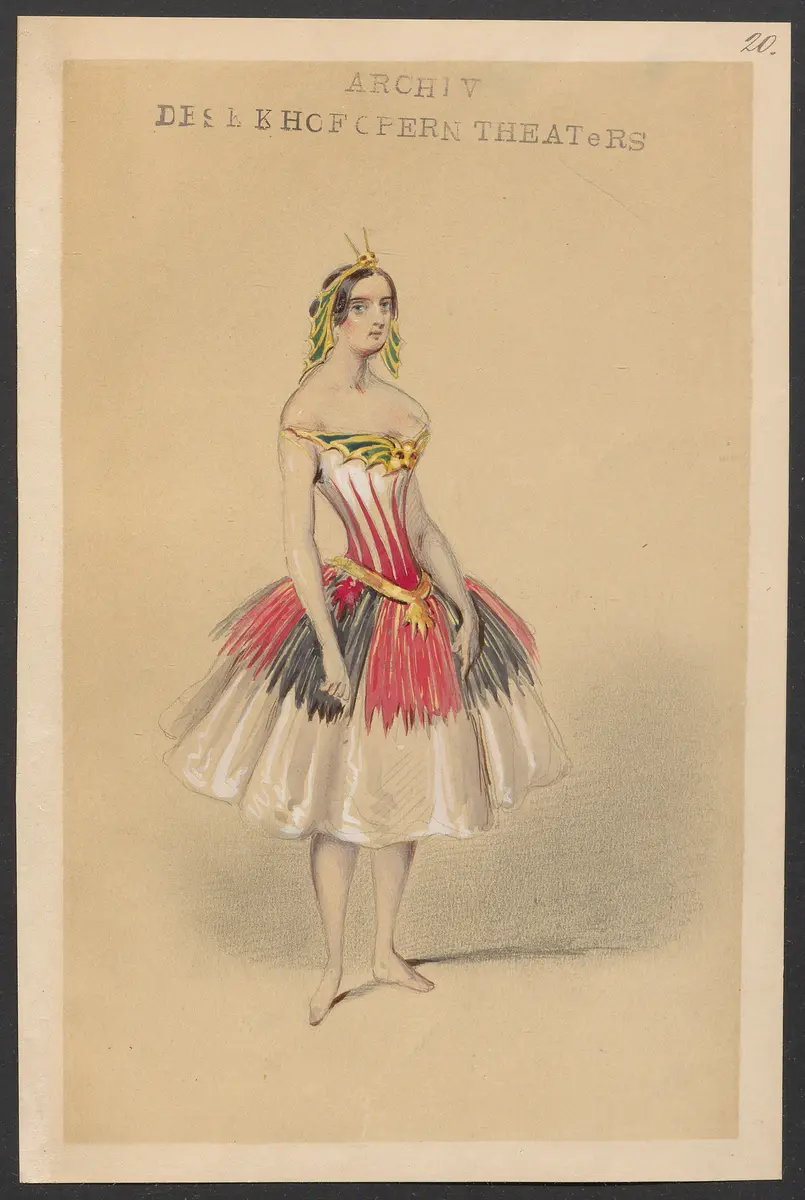 Méline, oder Die Nymphe des Tales, Suchtitel: Meline, oder Die Nymphe des Tales, Titel der Serie: Figurinen des k.k. Hofoperntheaters