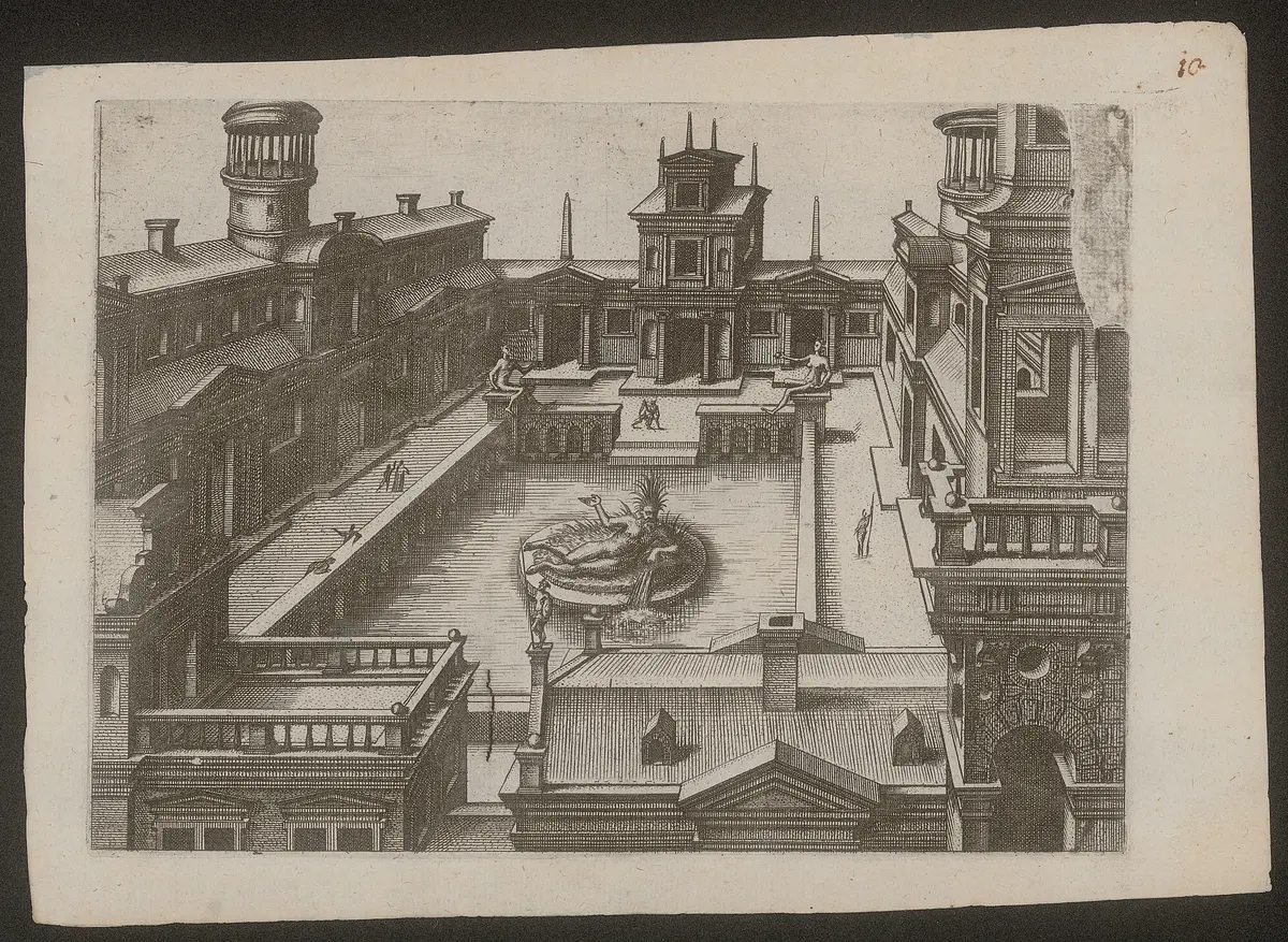 ohne Titel, Titel der Serie: Kleine perspektivische Architekturansichten