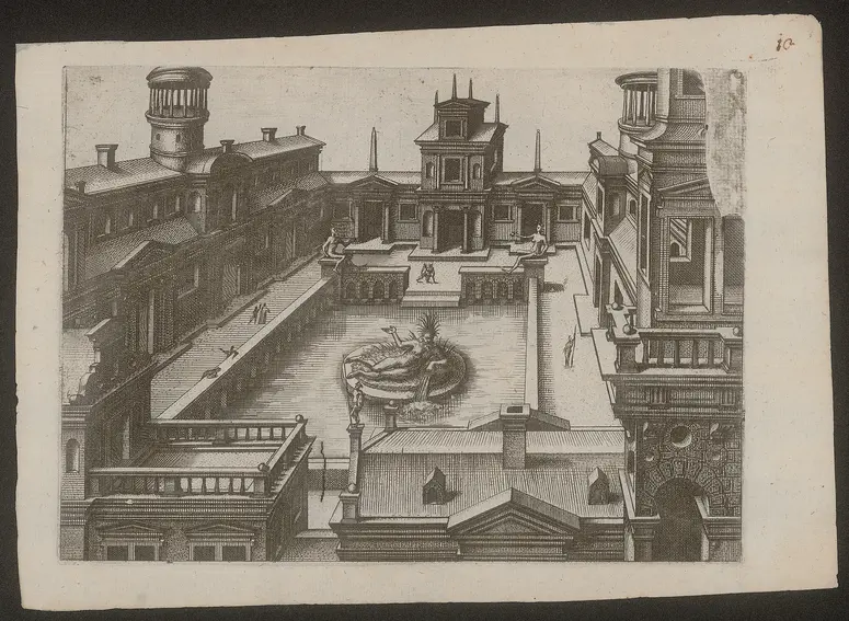 ohne Titel, Titel der Serie: Kleine perspektivische Architekturansichten