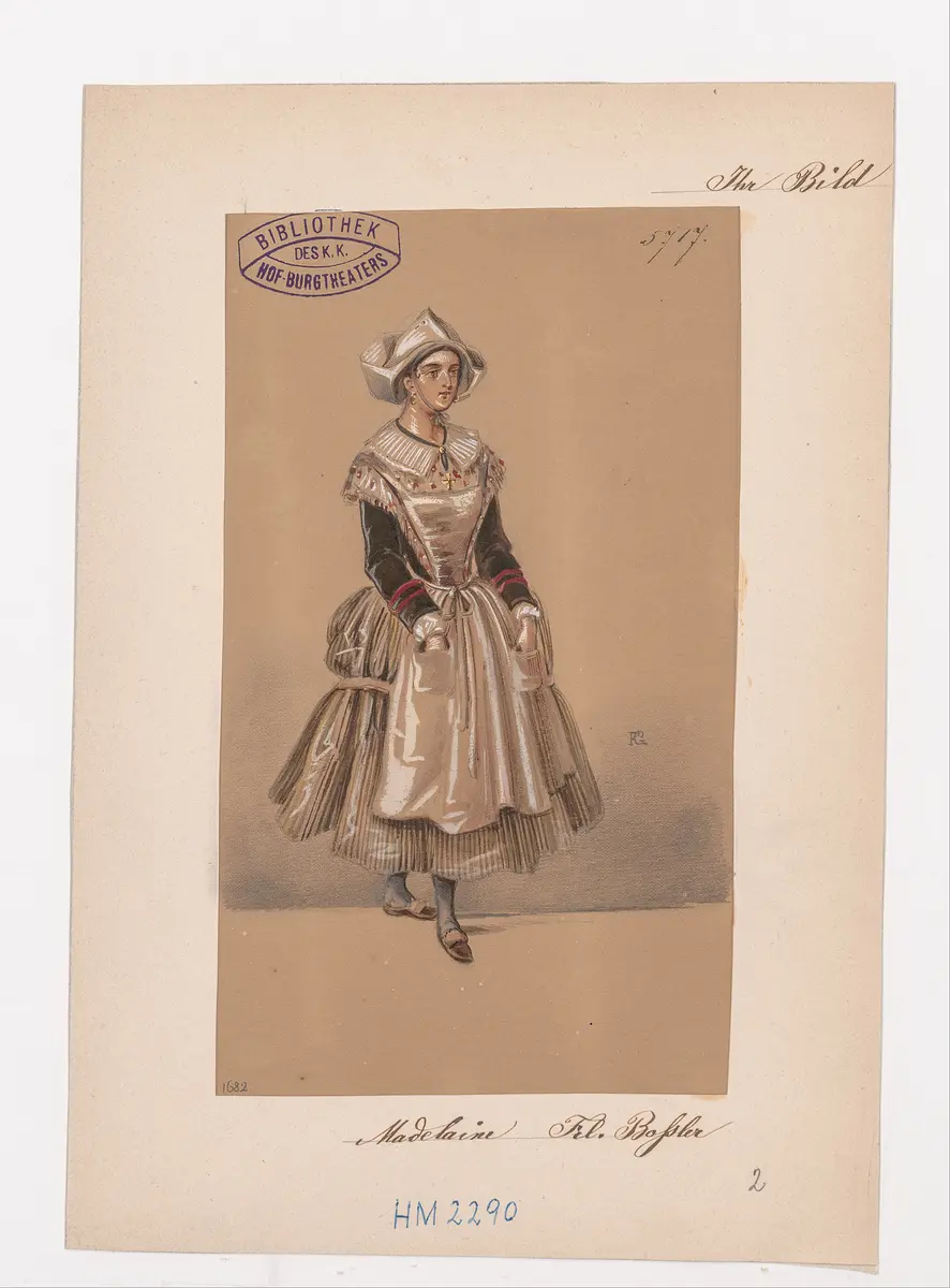 Ihr Bild, Titel der Serie: Figurinen des k.k. Hof-Burgtheaters