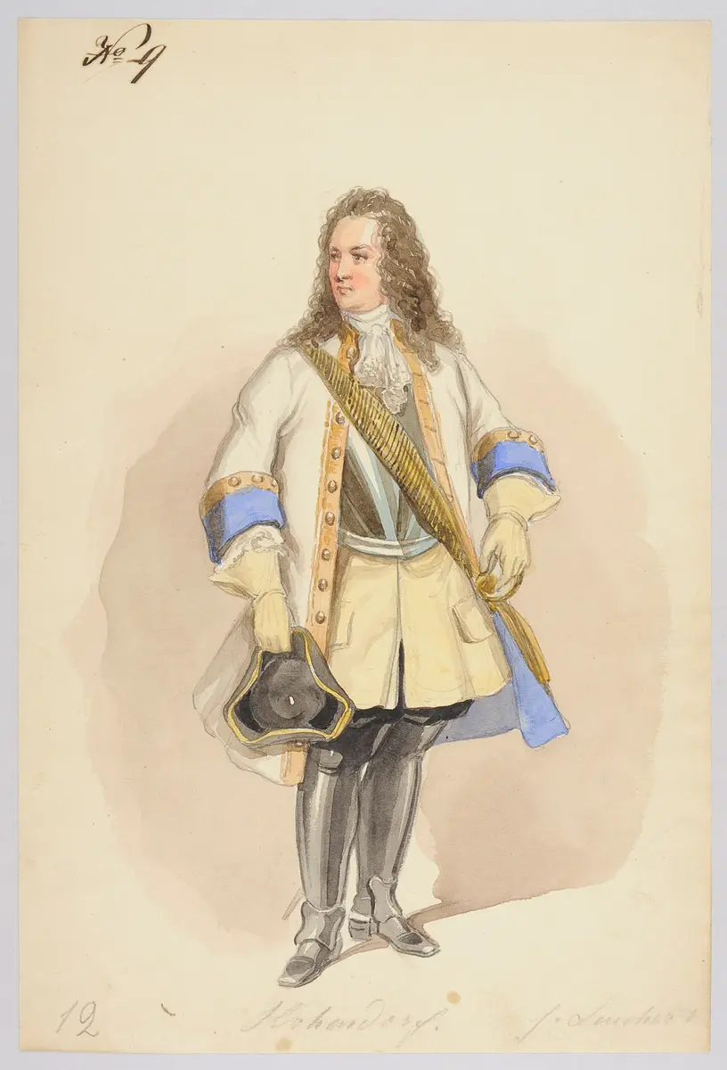 Am Tage von Oudenaarde, Alternativtitel: Am Tage von Oudenarde, Titel der Serie: Figurinen des k.k. Hof-Burgtheaters