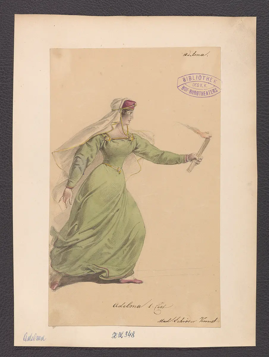 Adelma, Originaltitel: Adelma, Titel der Serie: Figurinen des k.k. Hof-Burgtheaters